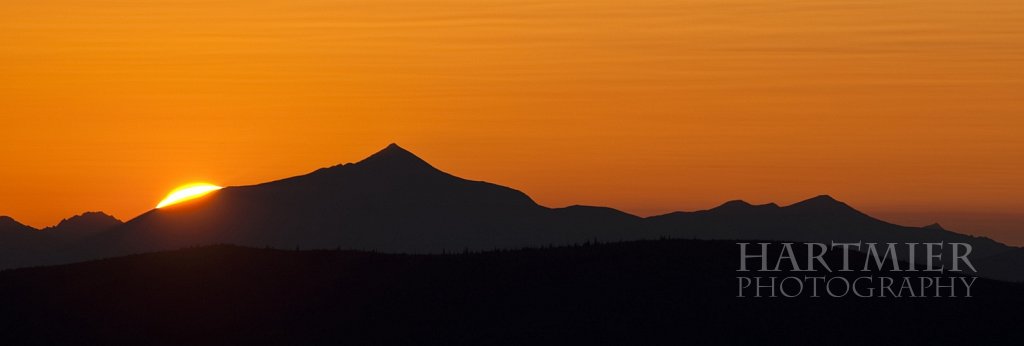 Solstice sunset Dawson City Yukon